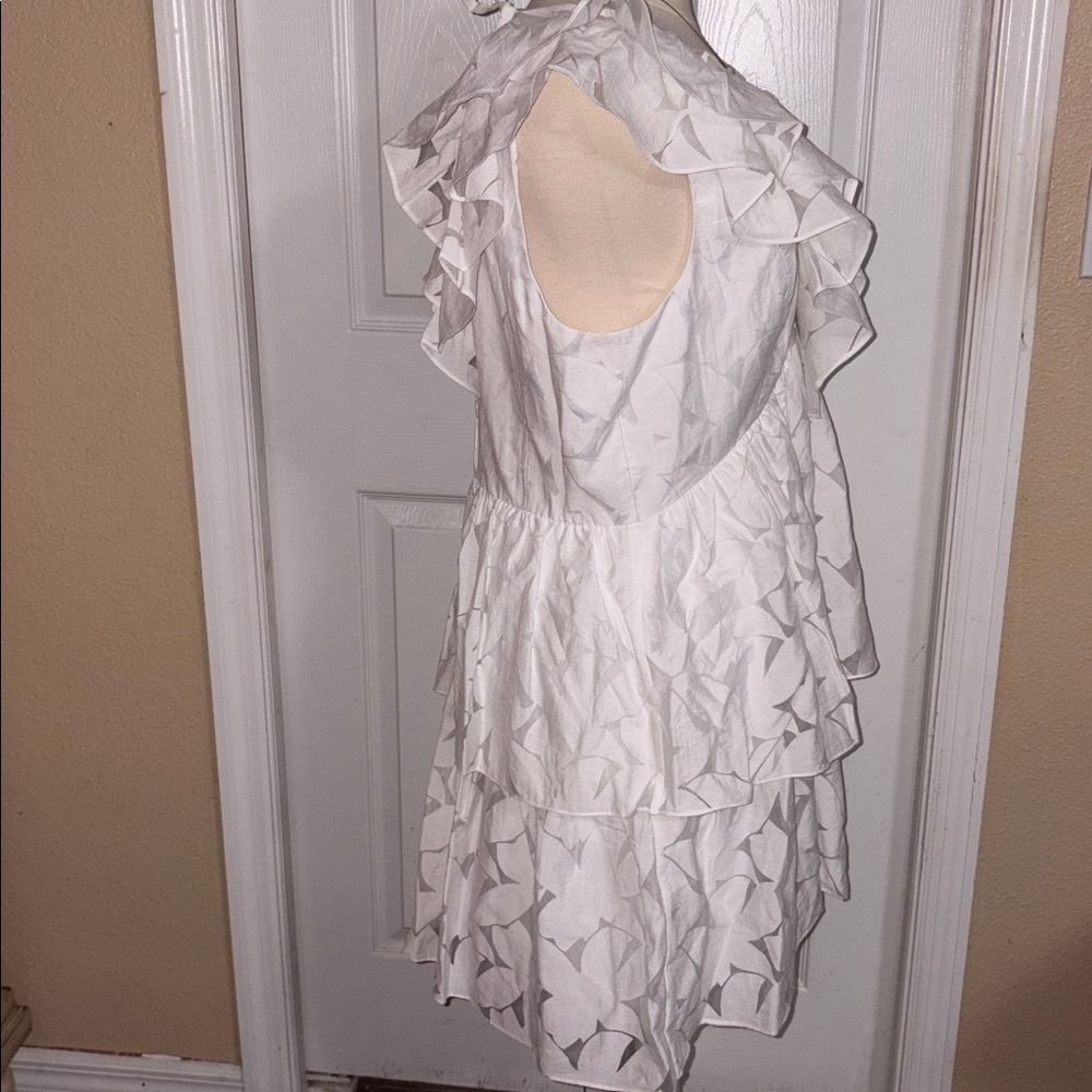 Lilly Pulitzer Dress Size 14 White Ritamarie ruffle - Picture 7 of 9